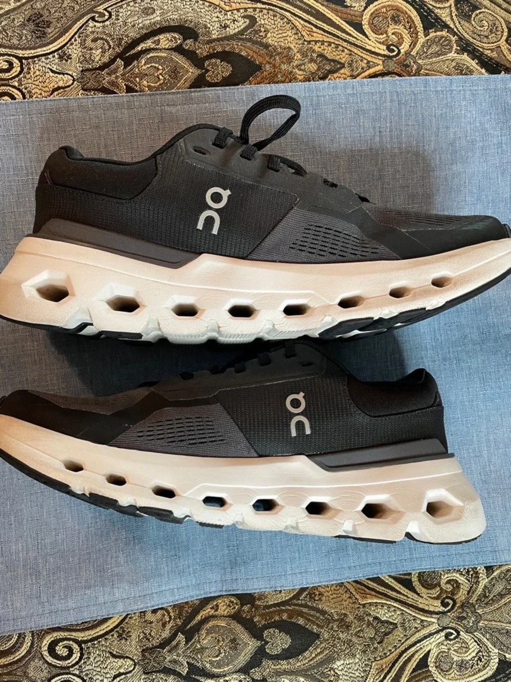 On Cloud - CloudRunner- Black, White and Charcoal Gray Women's Athletic Shoes - Picture 8 of 10